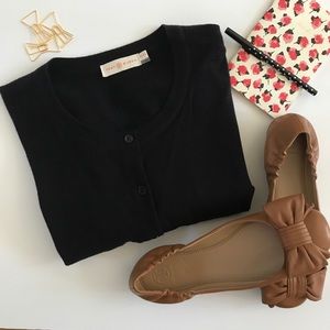 Tory Burch merino, navy, long sleeve, cardigan XL